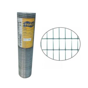 TELA SOLDADA VIVEIRO 12,5 x 25mm FIO 1,24mm GALV. 1,0m x 25m TIDAO A
